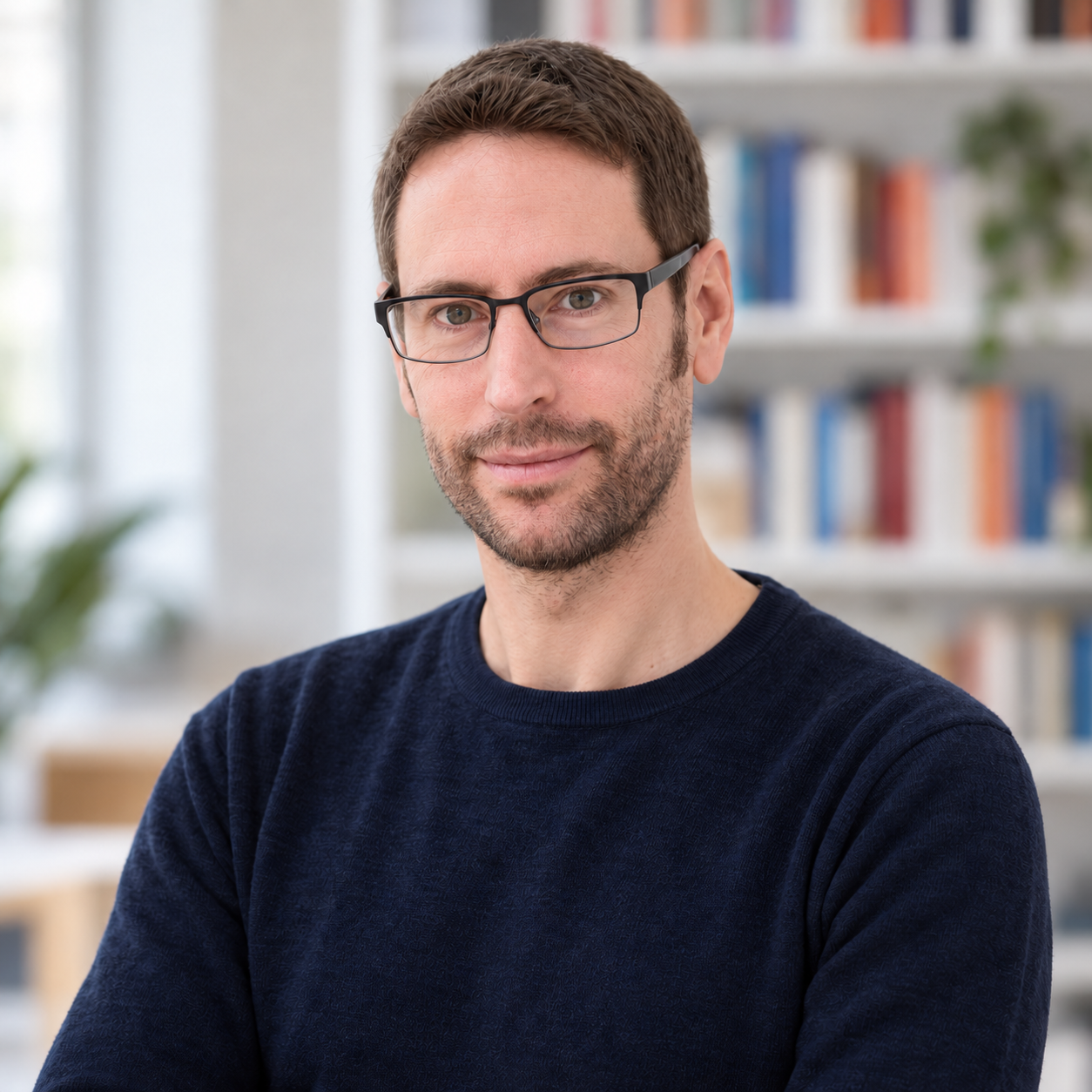 Marc Gobber in seiner Praxis